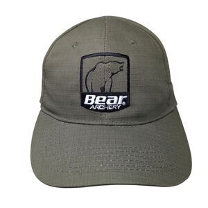 Bear Archery Strapback Hat Brown One Size Embroidered Adjustable